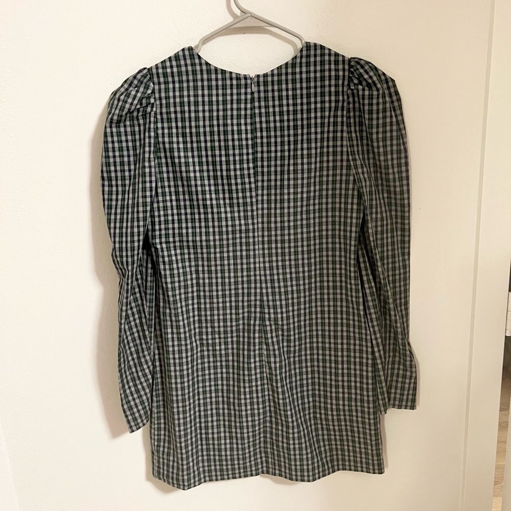 Lovers and Friends Plaid mini dress cotton - Picture 9 of 11